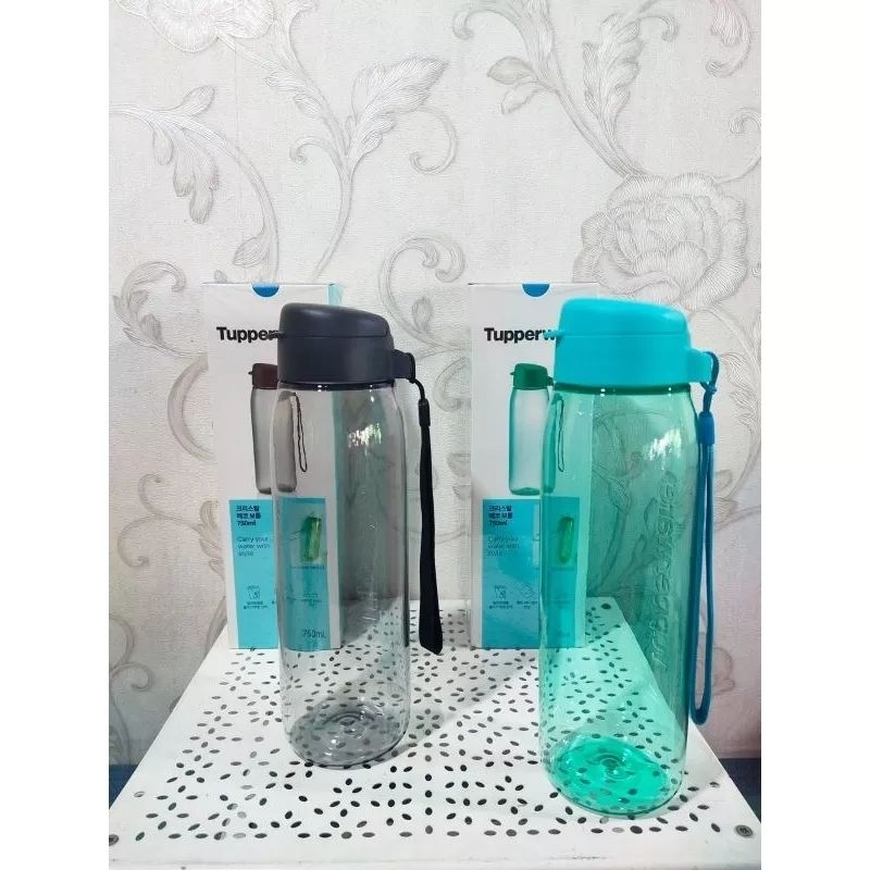 Eco bottle botol minum H2go h2go botol kristal Tupperware
