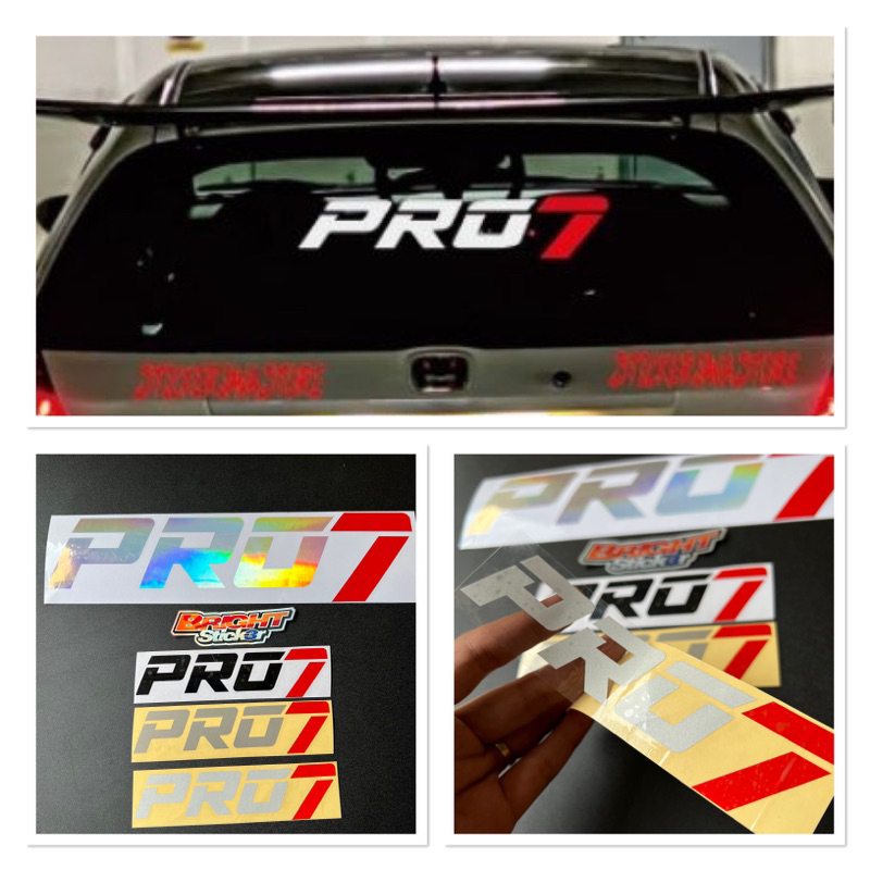 Sticker Stiker PRO7 cutting