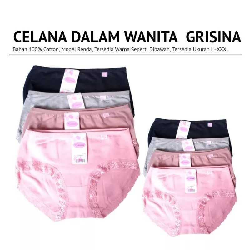 CELANA DALAM WANITA GRISINA JUMBO RENDA