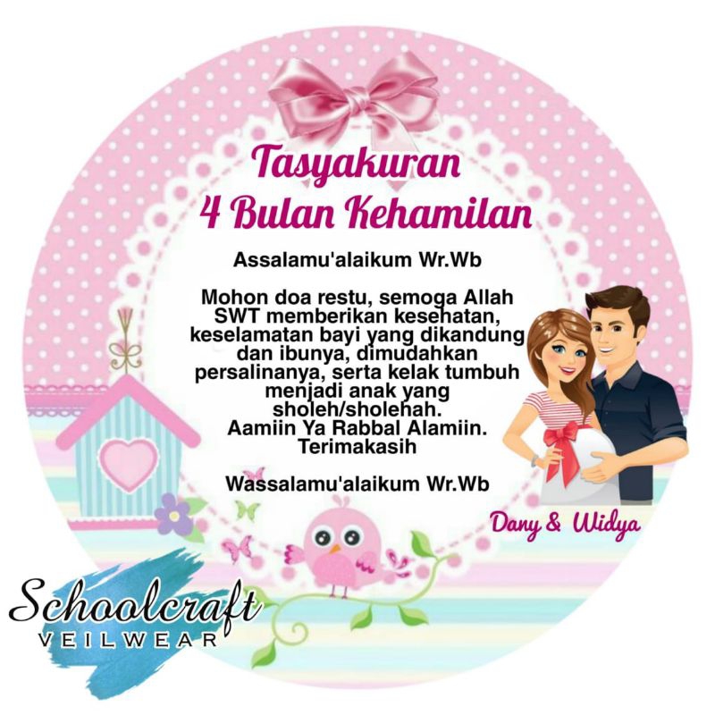 

STICKER TASYAKURAN 4 BULANAN/7 BULANAN KEHAMILAN