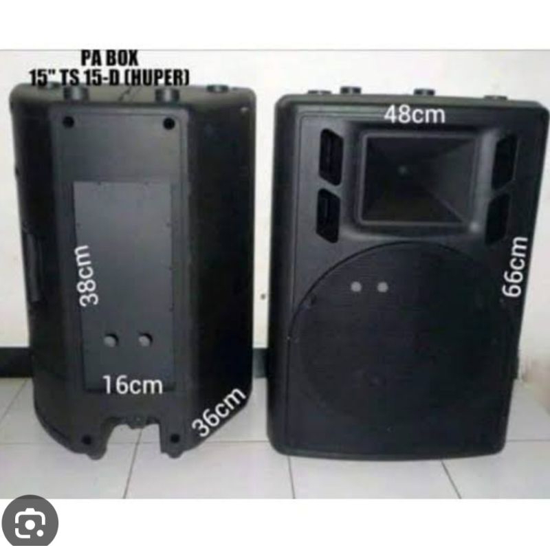 Box Speaker 15 Inch Fiber Model HUPER 15-D