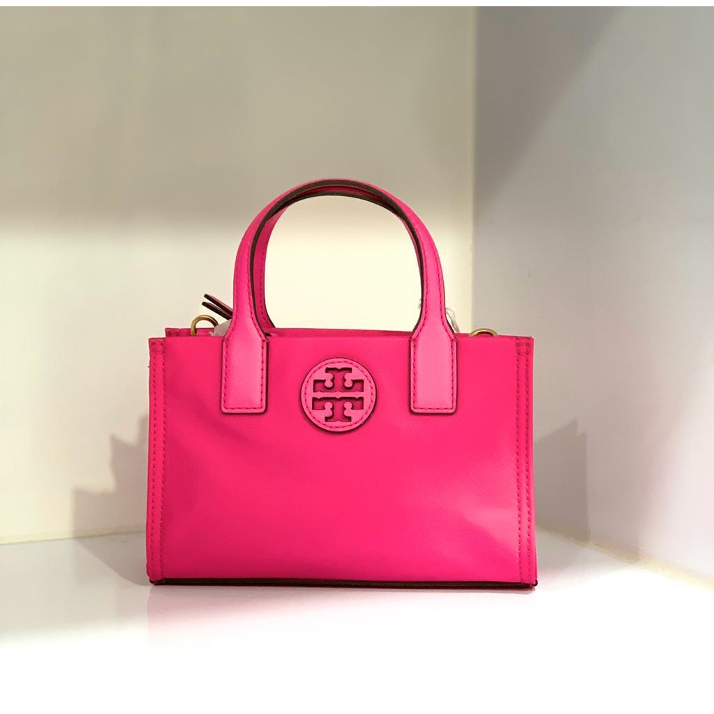 TB Ella Nylon Mini Tote Bright Pink