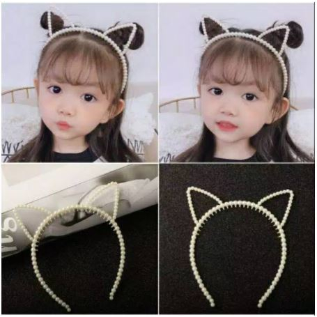 BANDO MUTIARA HIJAB VIRAL Bando Telinga Mutiara KEKINIAN