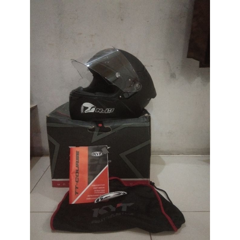 KYT TT-COURSE BLACK MATTE