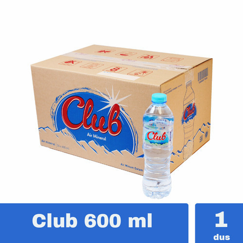 Club Air Mineral 600 ml 1 Dus Isi 24 pcs