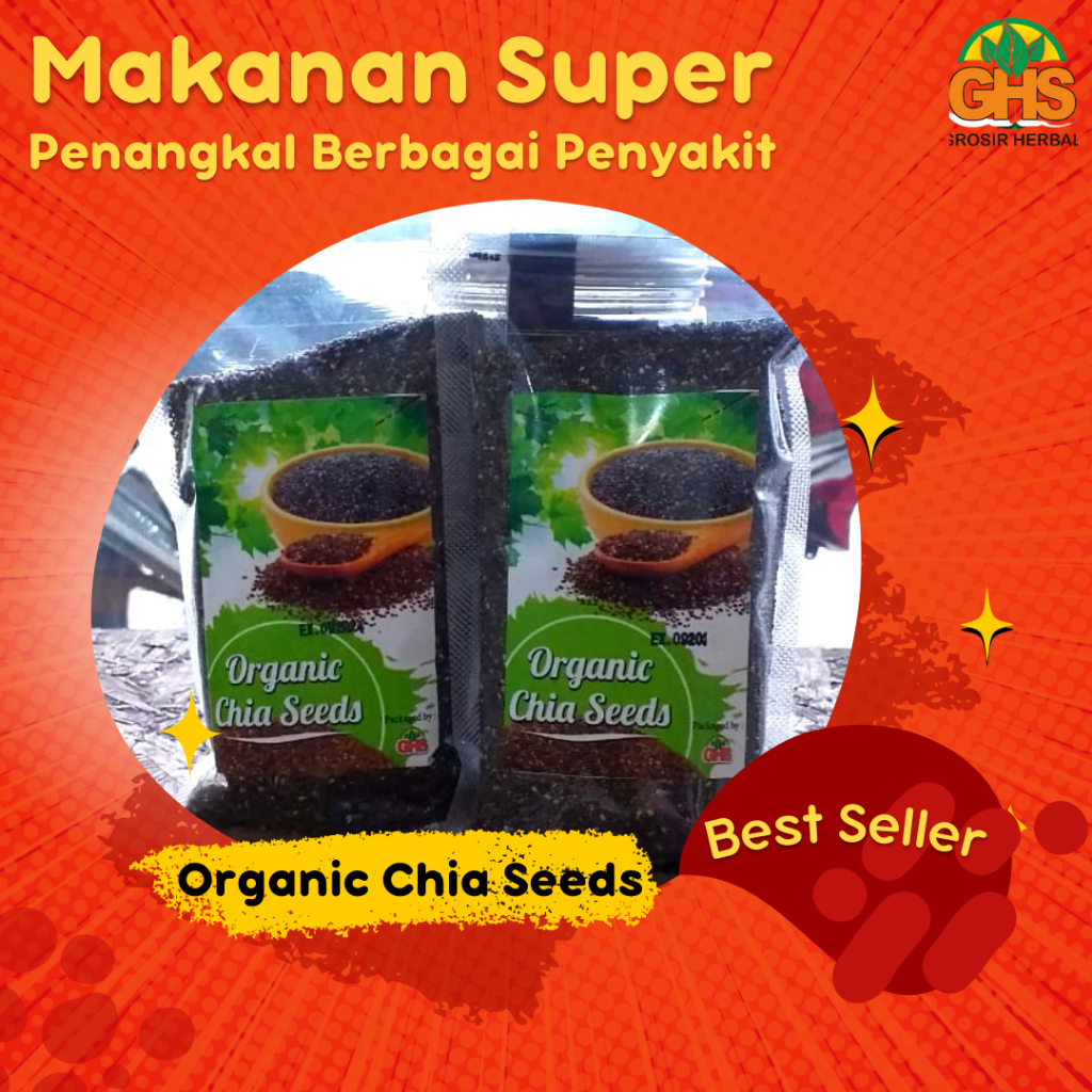 

Organic Black Chia Seed 250 gr Premium Biji Chiaseed Original Safiya Food