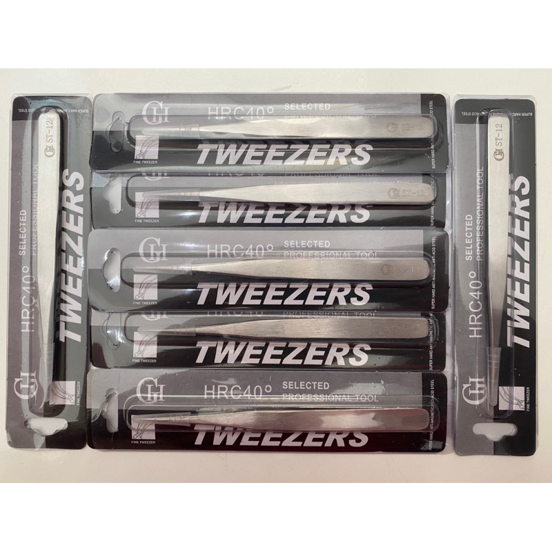 Pinset ST 12 Model Lancip Cabut Bulu Sarang Walet Tweezers GH HRC40