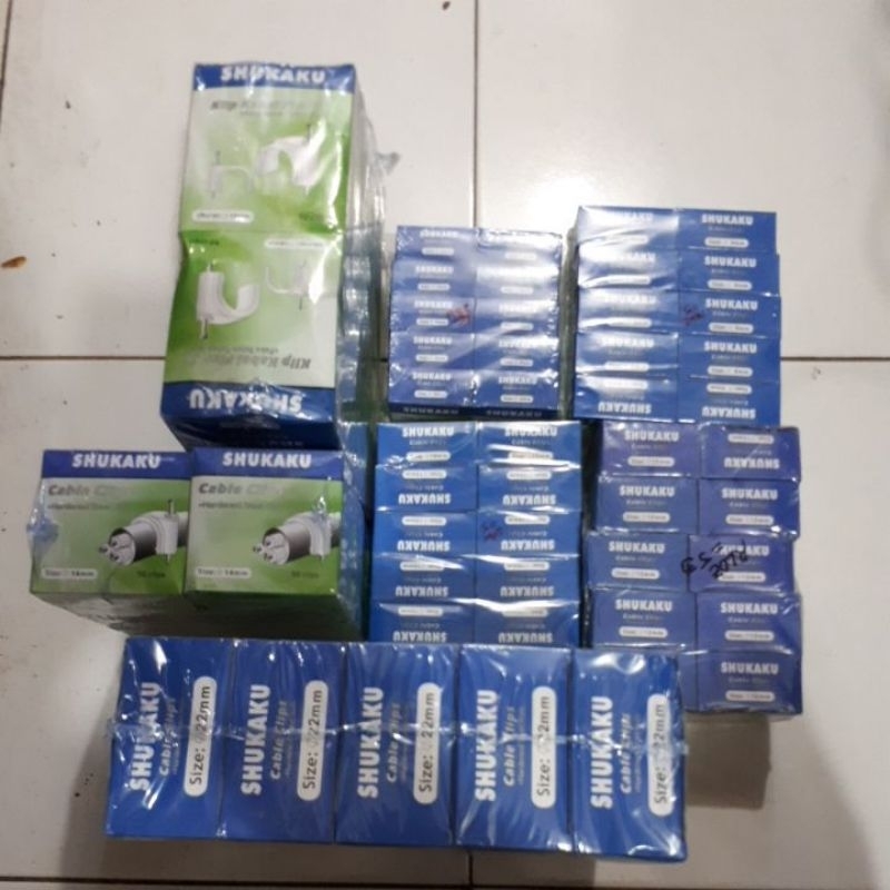 KLEM KABEL SHUKAKU NO.8MM  9MM 10MM 12MM 14MM 18MM 22MM 1 KOTAK ISI 50PCS