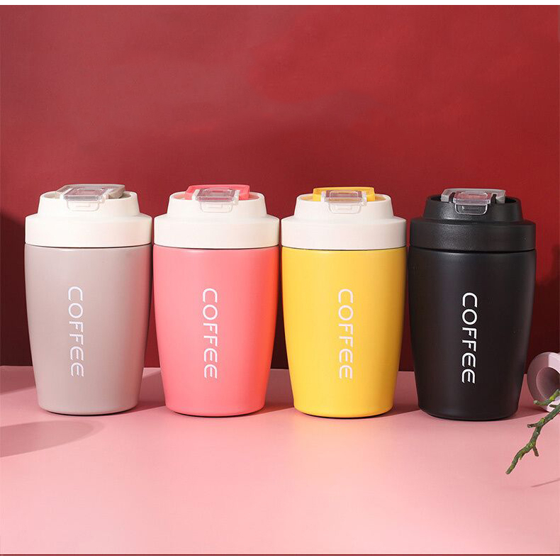 Termos Mug Coffee - Dilengkapi dengan Sedotan - Termos kopi stainless