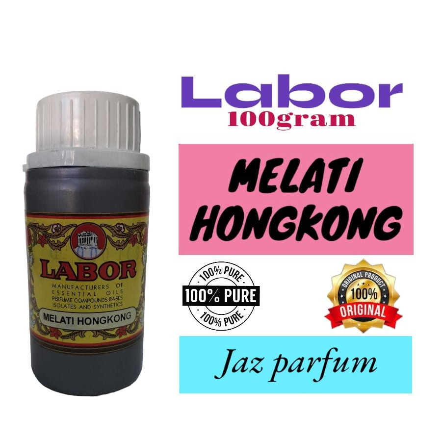 (100 GRAM) HONGKONG 100 GRAM BY LABOR. BIBIT PARFUM MELATI HONGKONG PARFUM MURNI SEGEL