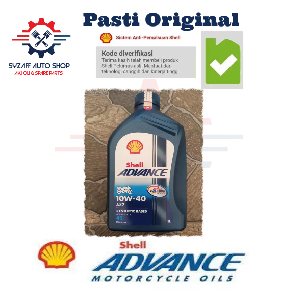 Shell Advance AX7 1 Liter Oli Motor 1L