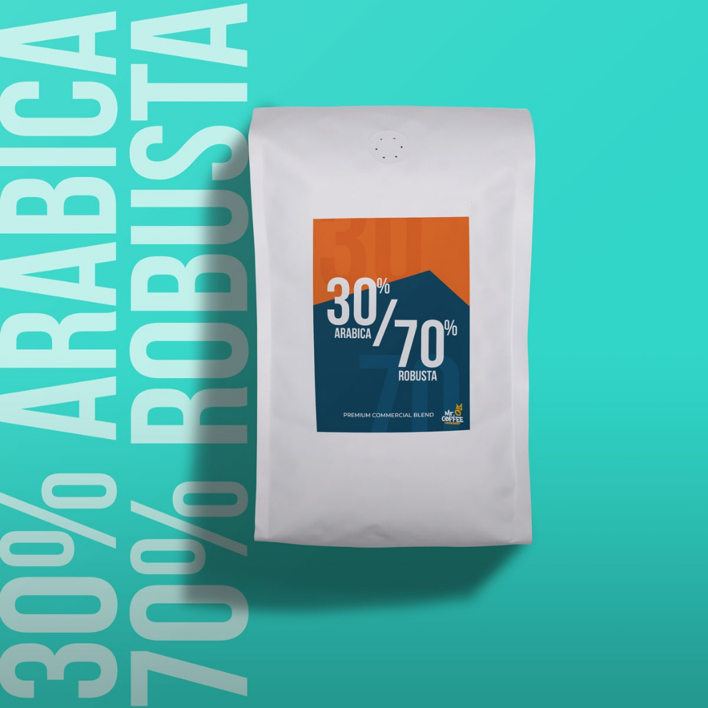 

Biji Kopi 1kg 30% Arabika 70% Robusta Espresso Blend untuk Es Kopi Susu