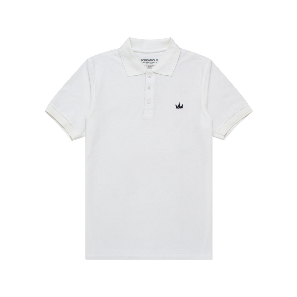 Screamous Polo Shirt CASPER WHITE