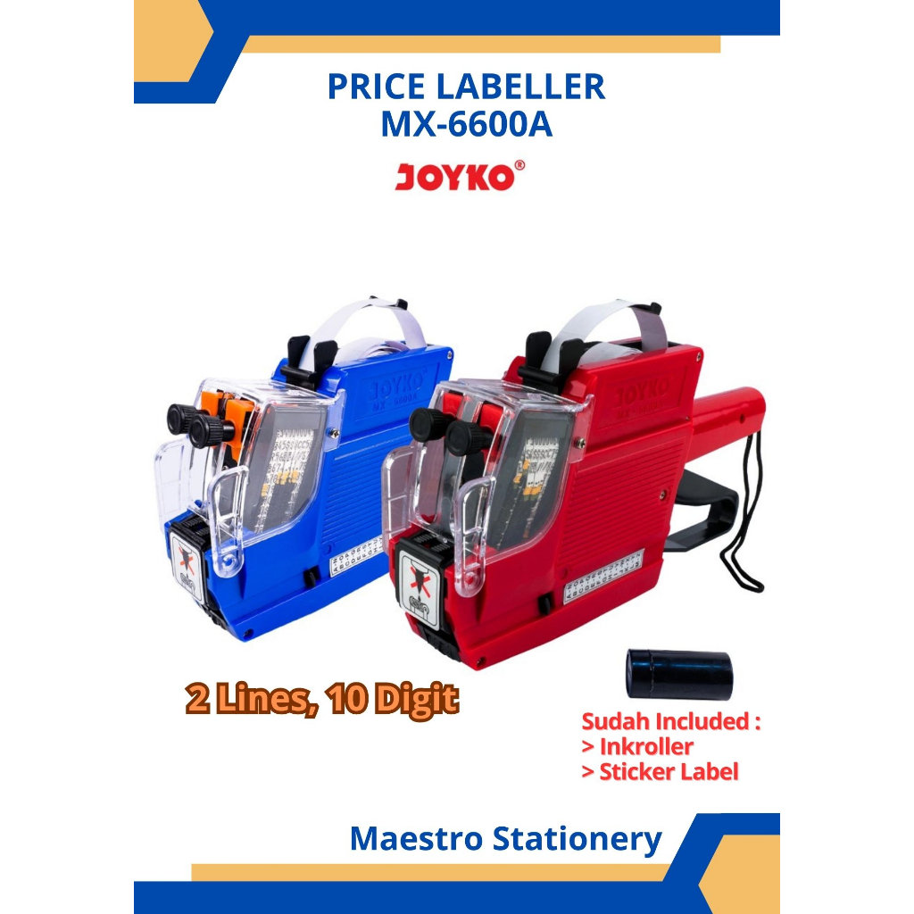 

Labeller / Alat Label Harga Joyko MX-6600A / 10 Digits