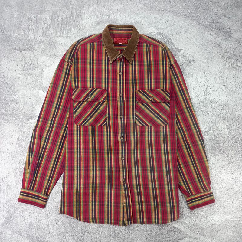 Kearney House Corduroy Flannel Shirt Double Pocket