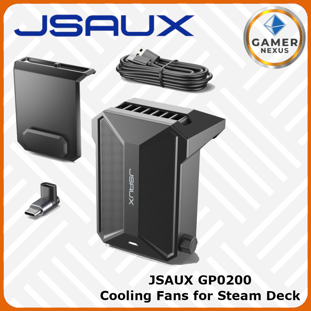 JSAUX GP0200 Cooling Fans Steam Deck External Cooler Adjustable Fan Speed