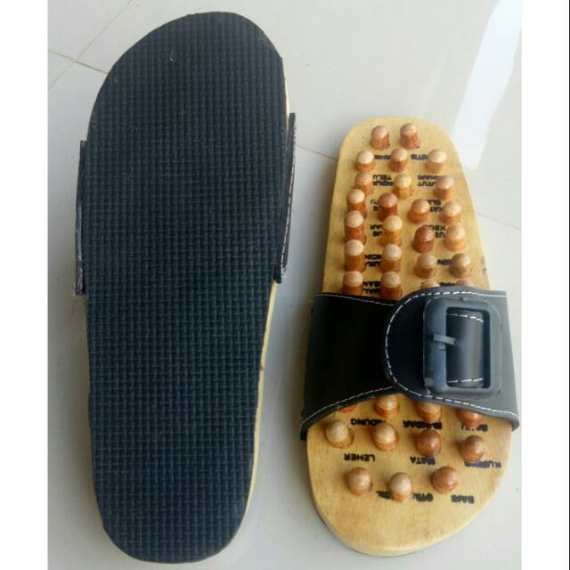 READY Sandal Kesehatan Sandal Rematik Kayu / Sandal Rematik Kayu Slop / Sandal Kesehatan