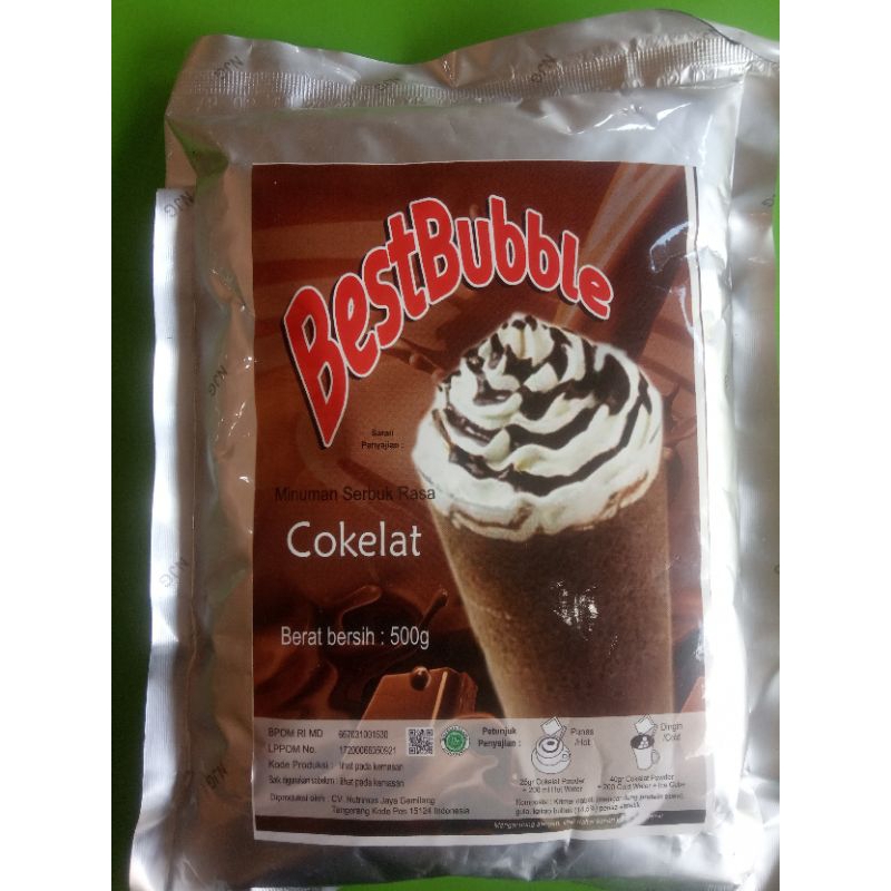 

Best Bubble Powder Minuman Bubuk Cokelat 500g