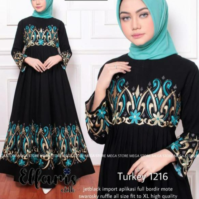 Abaya toska jendes dewasa - Gamis terbaru dan kekinian - abaya arab Saudi - jubah jumbo - busana mus