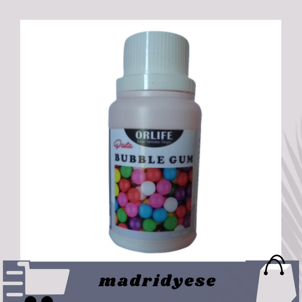 

【MURAH LEBAY】PERISA PASTA ES PERMEN KARET BENING / BABLEGUM BENING ORLIFE / Perisa Pasta Bening Bubble Gum Atau Permen Karet 100 Gram