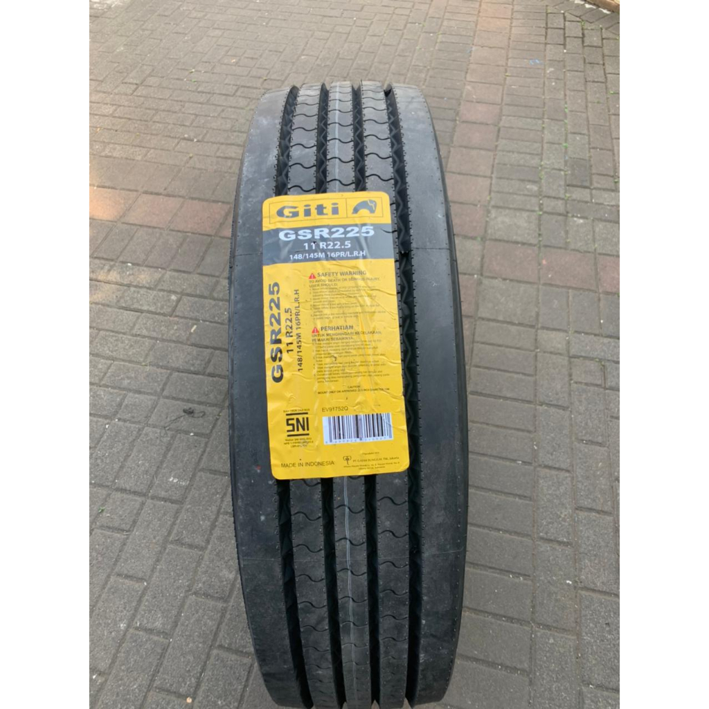 Ban TRUK GiTi GSR 225 Ukuran 11 R22.5 16PR Ban Truk/Bus Tubeless 11R22.5 - Ban Truk Jarak Jauh & Tah