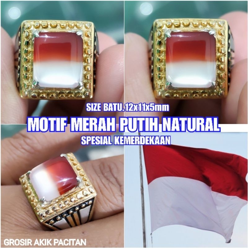 MOTIF MERAH PUTIH NATURAL PACITAN ASLI