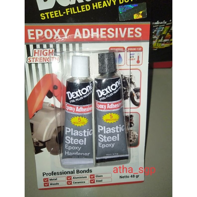 

plastic steel lem besi 5 menit dextone 48 gram ori