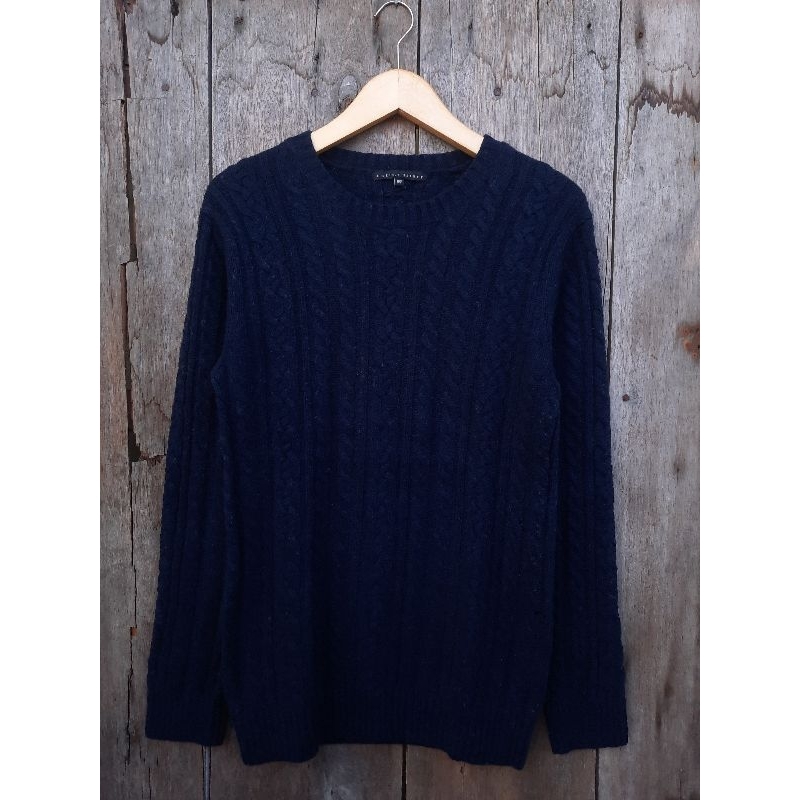 knitwear cable chris christy sweater rajut size S