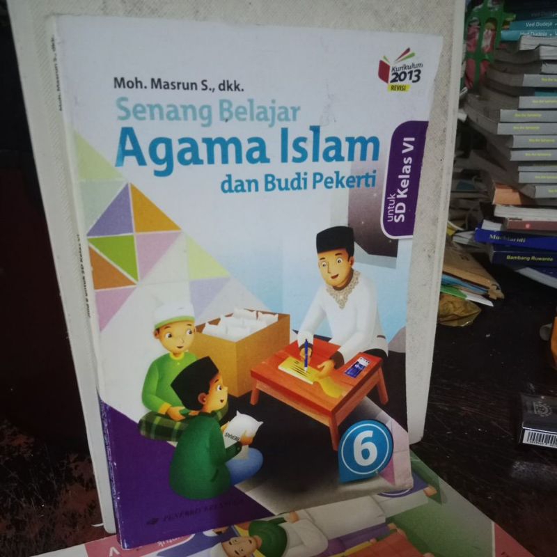 buku agama islam dan budi pekerti SD kelas 6 penerbit erlangga