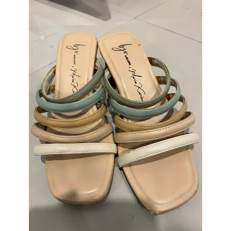 beajove x makar serene heels size 38 pistachio preloved