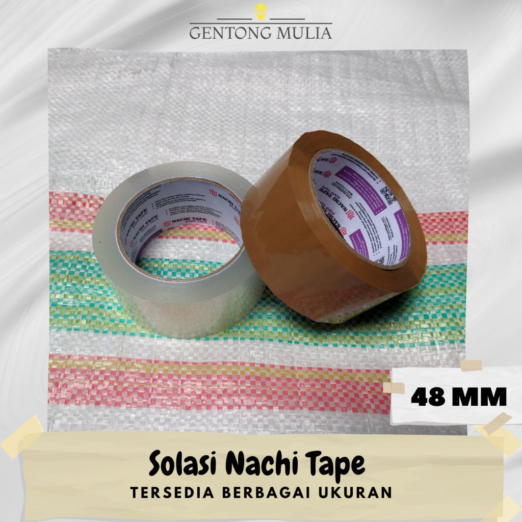 

Solasi Nachi Tape ukuran 44 mm, panjang 100 yard
