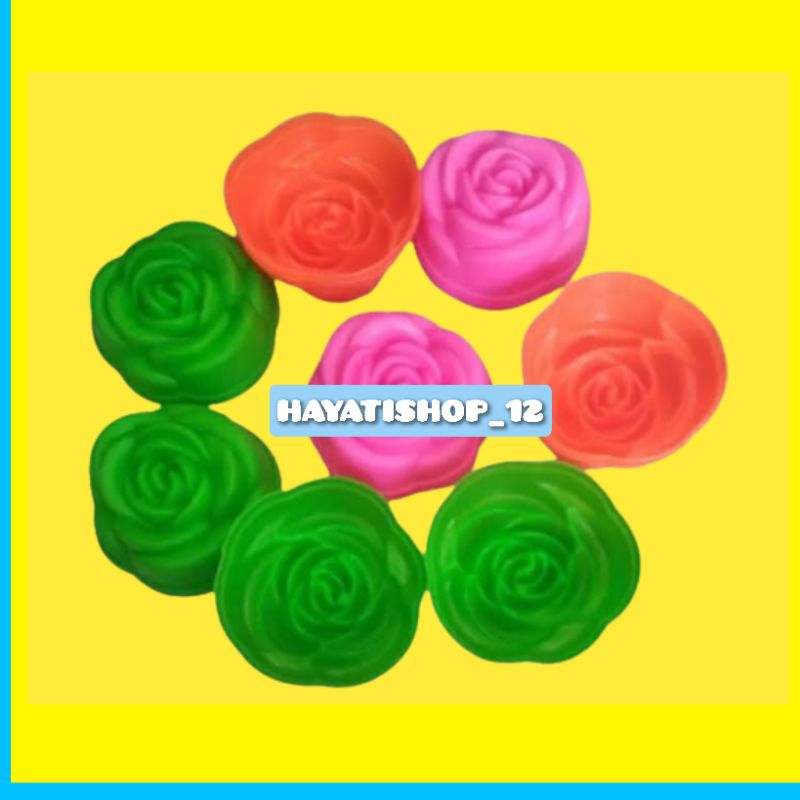 12pcs CETAKAN KUE BOLU KUKUS MAWAR, CETAKAN KUE PUTU AYU MAWAR