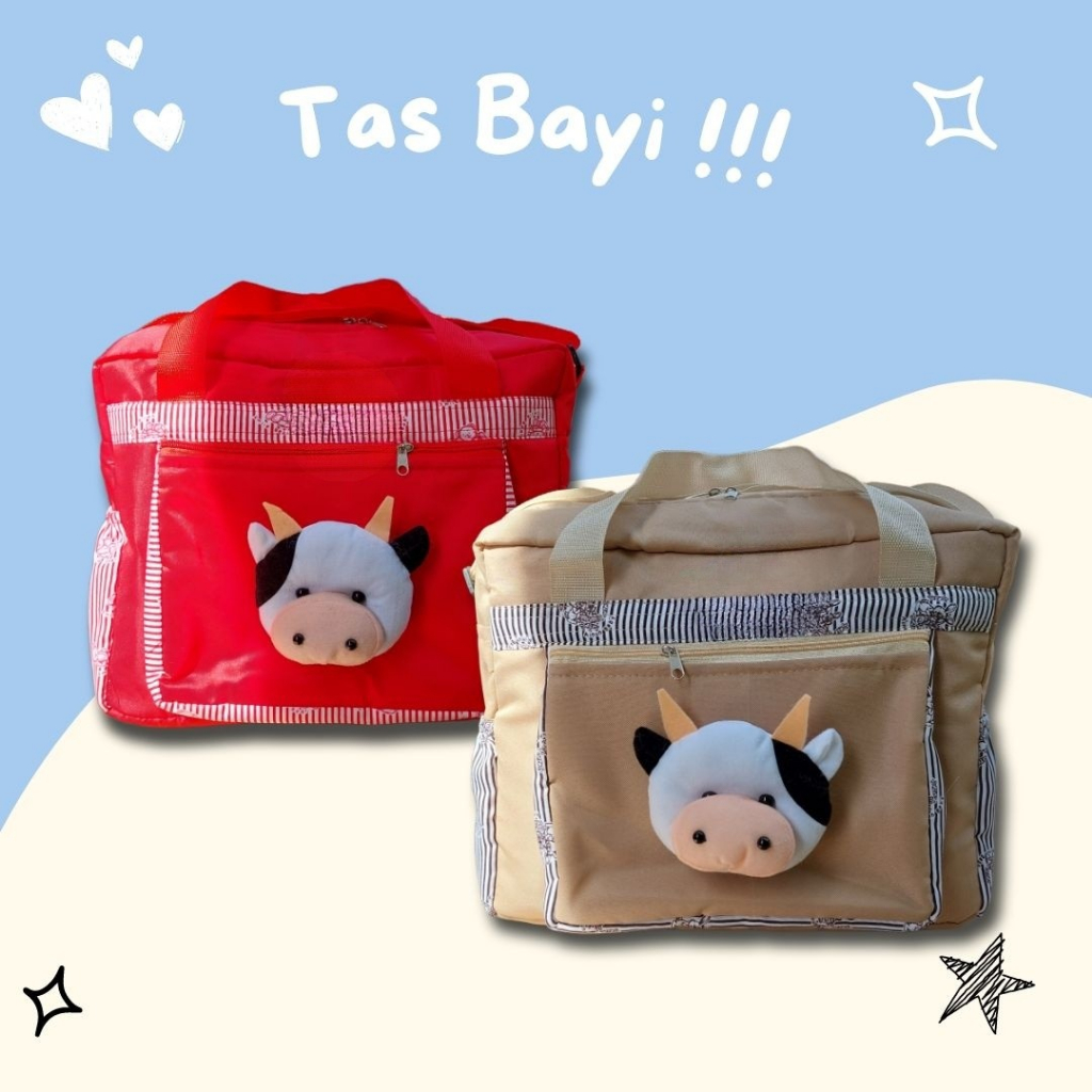 Tas Bayi Ukuran Medium Boneka Sapi Lucu Terlaris