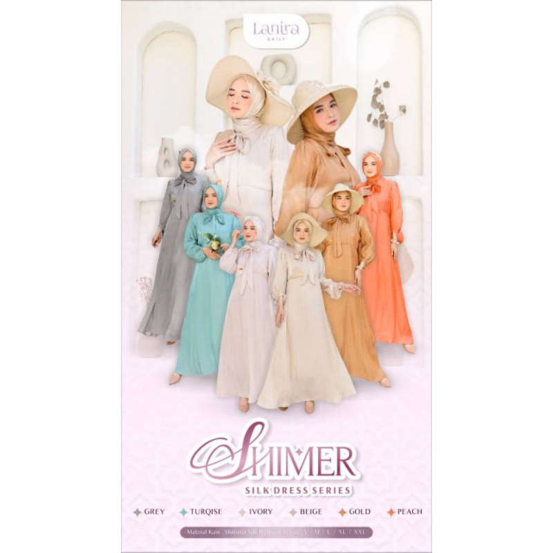 PO shimmer silk dress