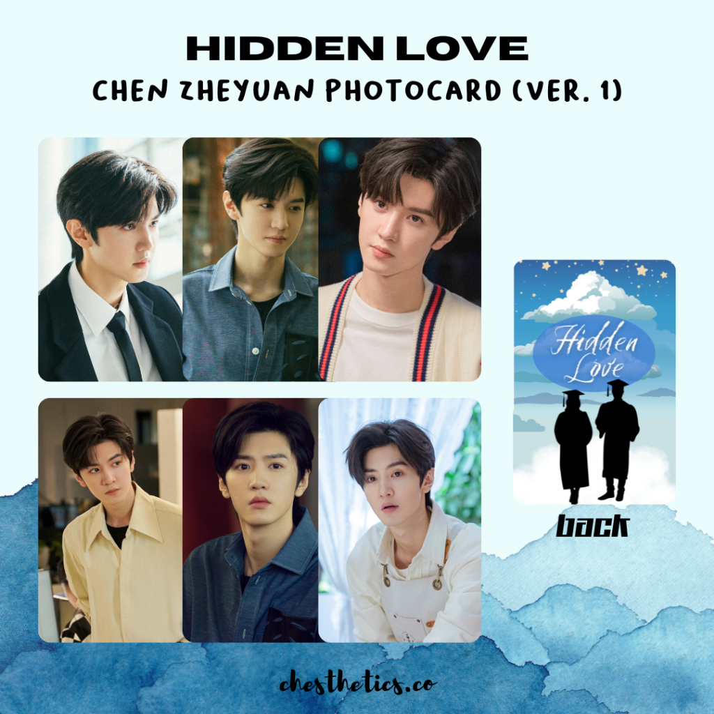 Hidden Love CDrama China Chinese Drama Photocard Aktor Chen Zheyuan Zhao Lusi