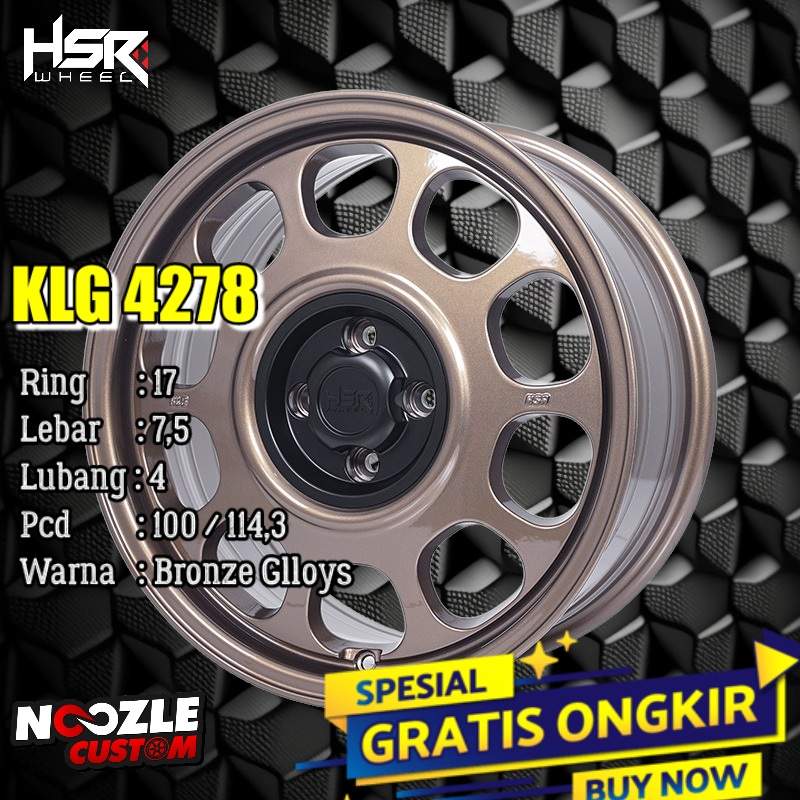 VELG MOBIL JAZZ YARIS R17 KLG LUBANG 4 RING 17 TERBARU SPACK KALENG