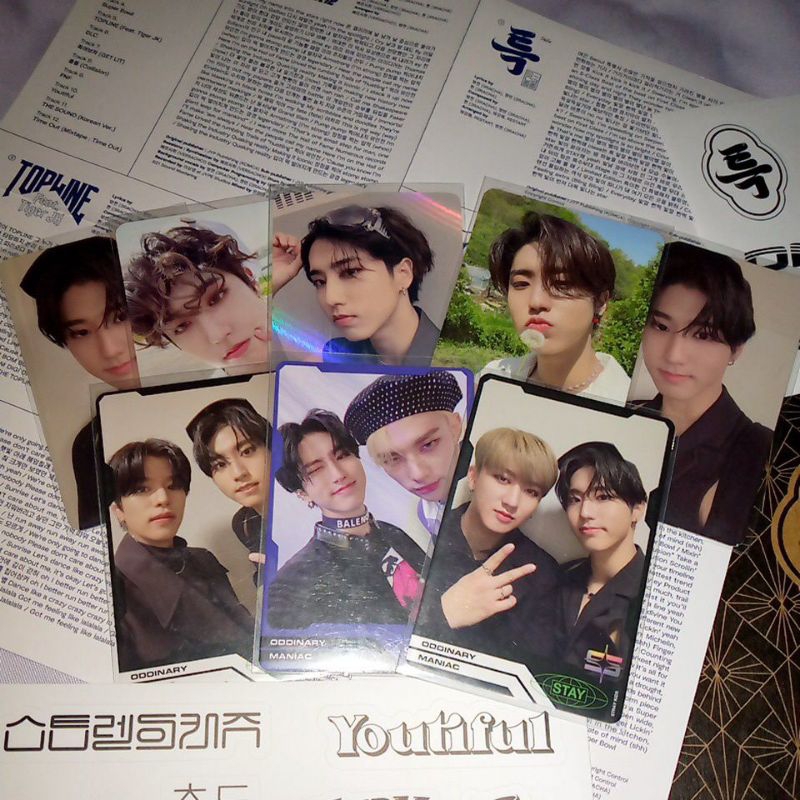 Lnk Co Tc Unit & Frank Stray Kids Photocard Han Jisung pc pob Music Plant Muplant Maxident mask off 