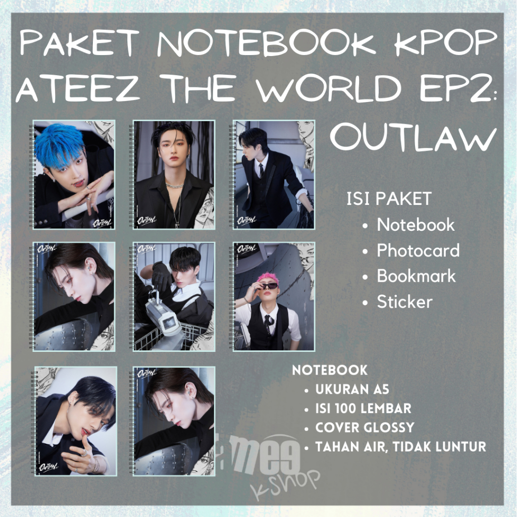 

ATEEZ Notebook The World Ep2 Outlaw