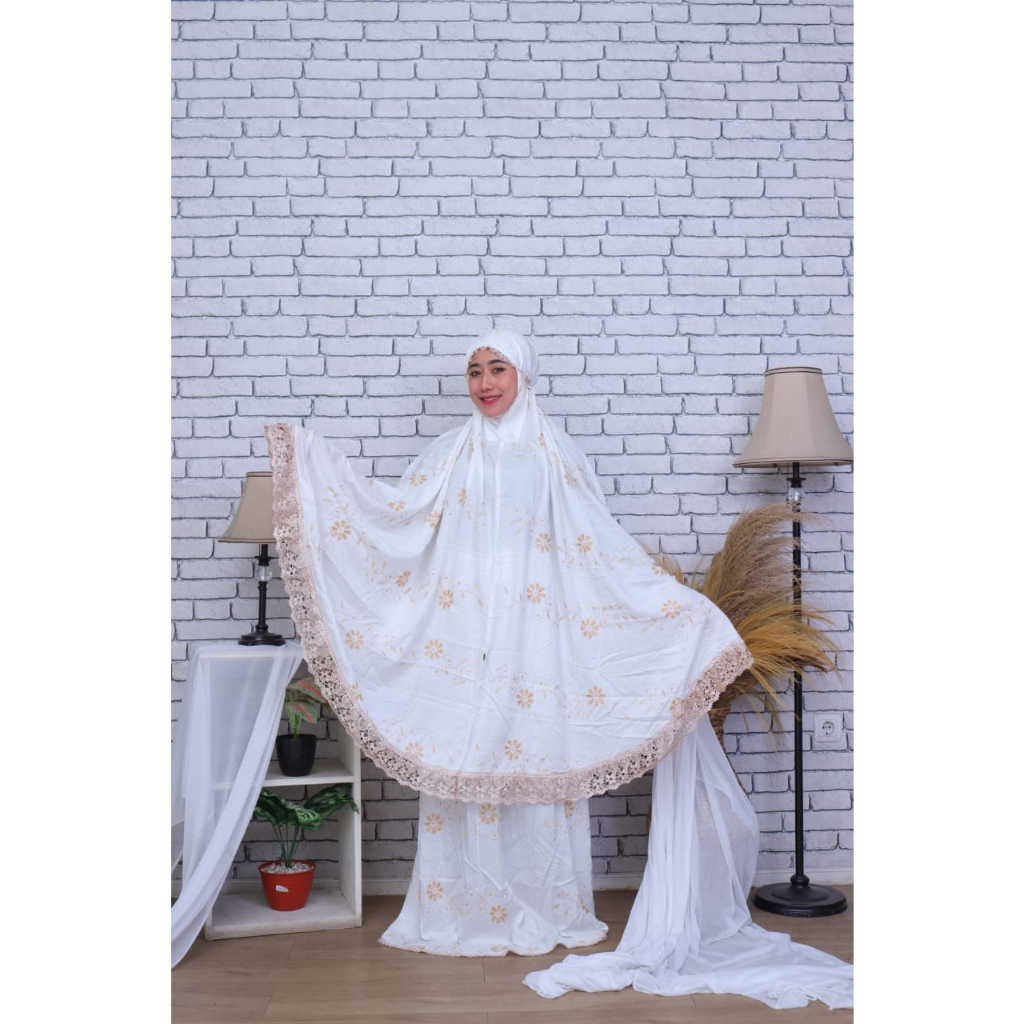 MUKENA PUTIH POLOS PREMIUM TERMURAH