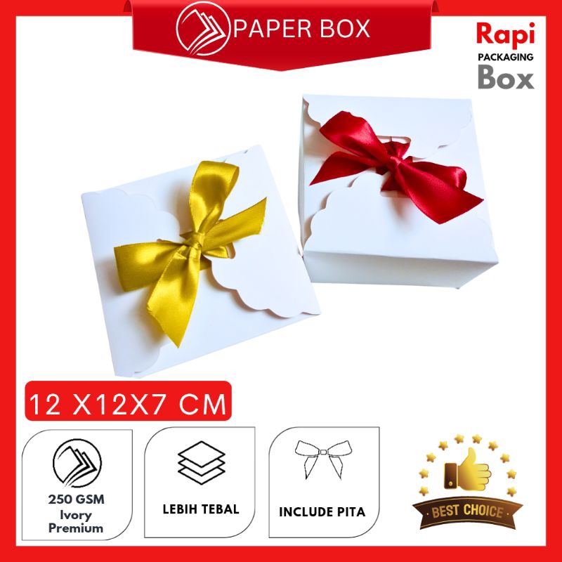 

Paper Box 12X12X7 CM Souvenir Pernikahan | Box Kue Kering 250 Gram | Box Mangkuk 12 CM |