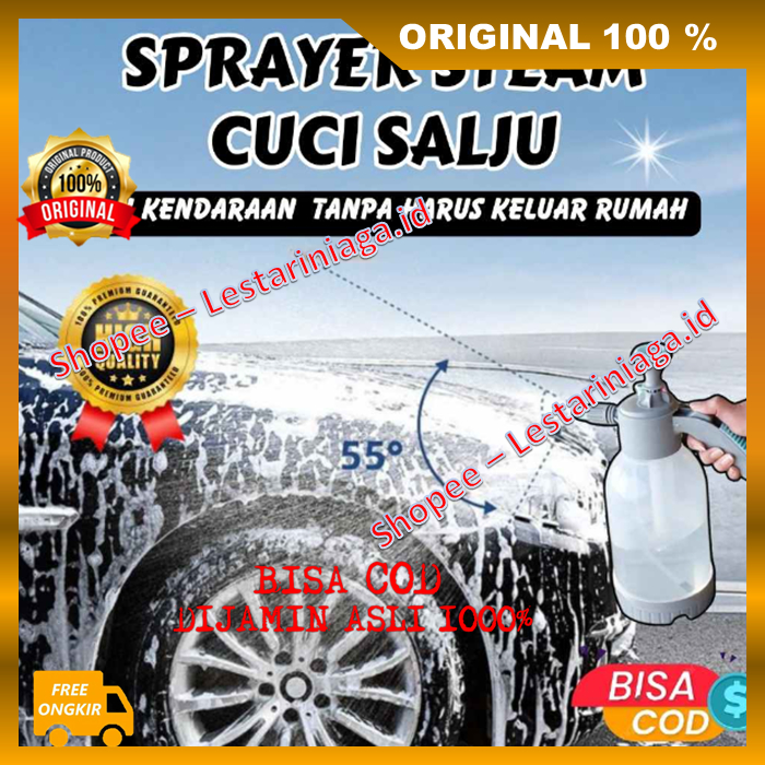 Sprayer Steam Cuci Salju Alat Semprot Cuci Motor Mobil Salju Snow Wash Cuci Kendaraan Tanpa Harus Ke