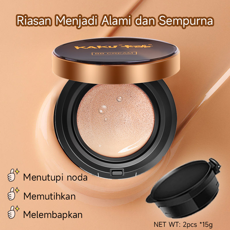 ULISI 2 IN1 Moisturising + Flawless Air Cushion Poreless Full Coverage BB Cream Make Delicate Nude MakeupO