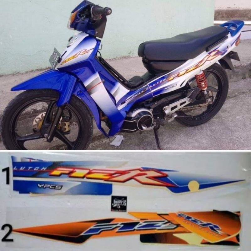 STRIPING FIZ R 2003 BIRU OREN YAMAHA FIZ R F1Z R