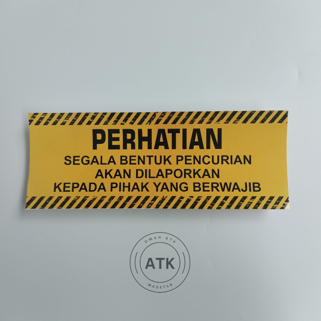 

Stiker himbauan - Stiker keamanan - Stiker fasilitas umum - stiker vinyl
