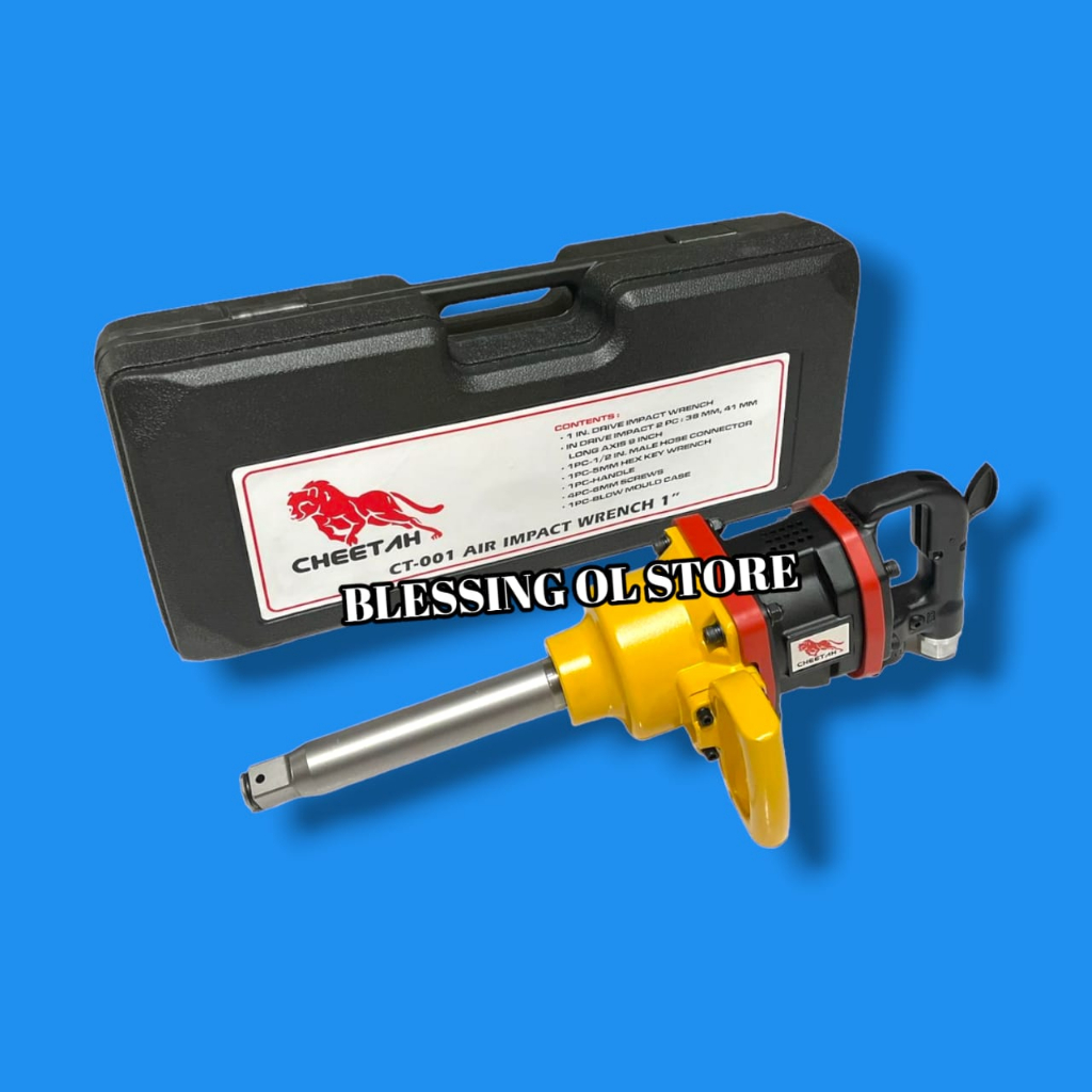 AIR IMPACT WRENCH HEAVY DUTY 1 INCH CHEETAH MAX TORSI 2600 NM