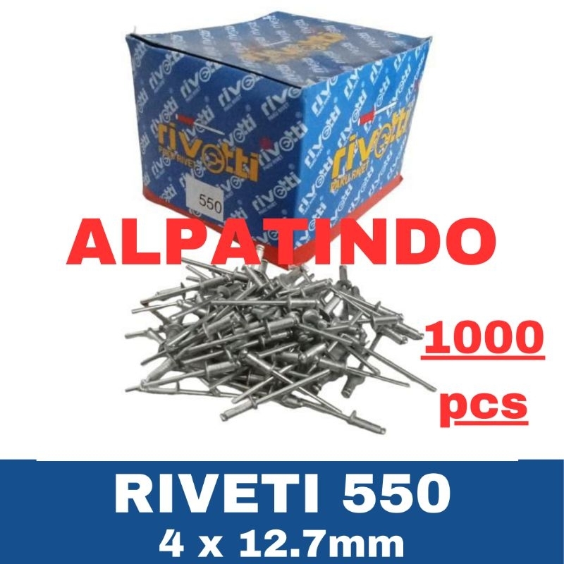 Paku Rivet 550 Riveti Rivetti 550 harga 1000 pcs - Paku Rivet 4mm