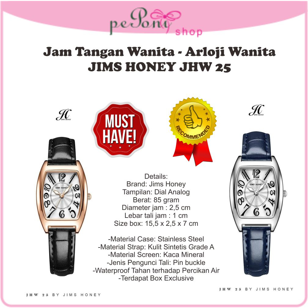 Jam Tangan Wanita - Arloji Wanita JIMS HONEY JHW 25 - Jam Cewe SALE