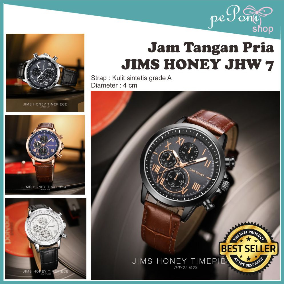 Jam Tangan Pria - Arloji Laki JIMS HONEY JHW 7 - Jam Tangan Cowo SALE