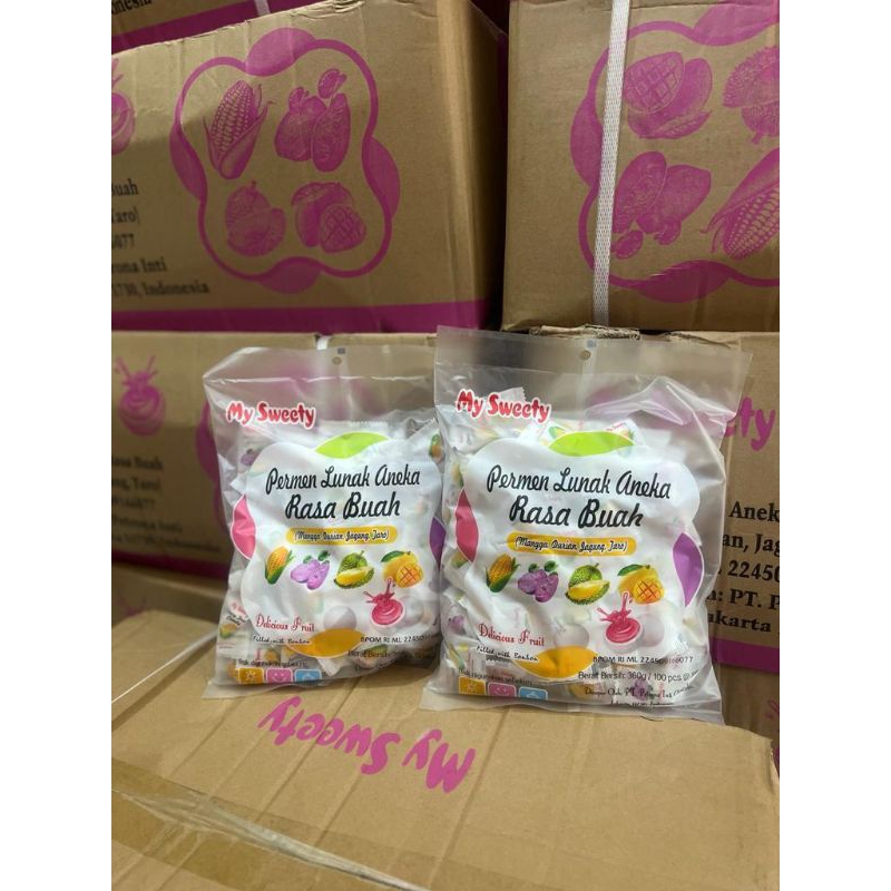 

PERMEN ANEKA RASA SWEETY (JAGUNG, MANGGA, DURIAN DAN TARO)