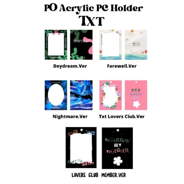 (DP)Acrylic Photocard Holder TXT